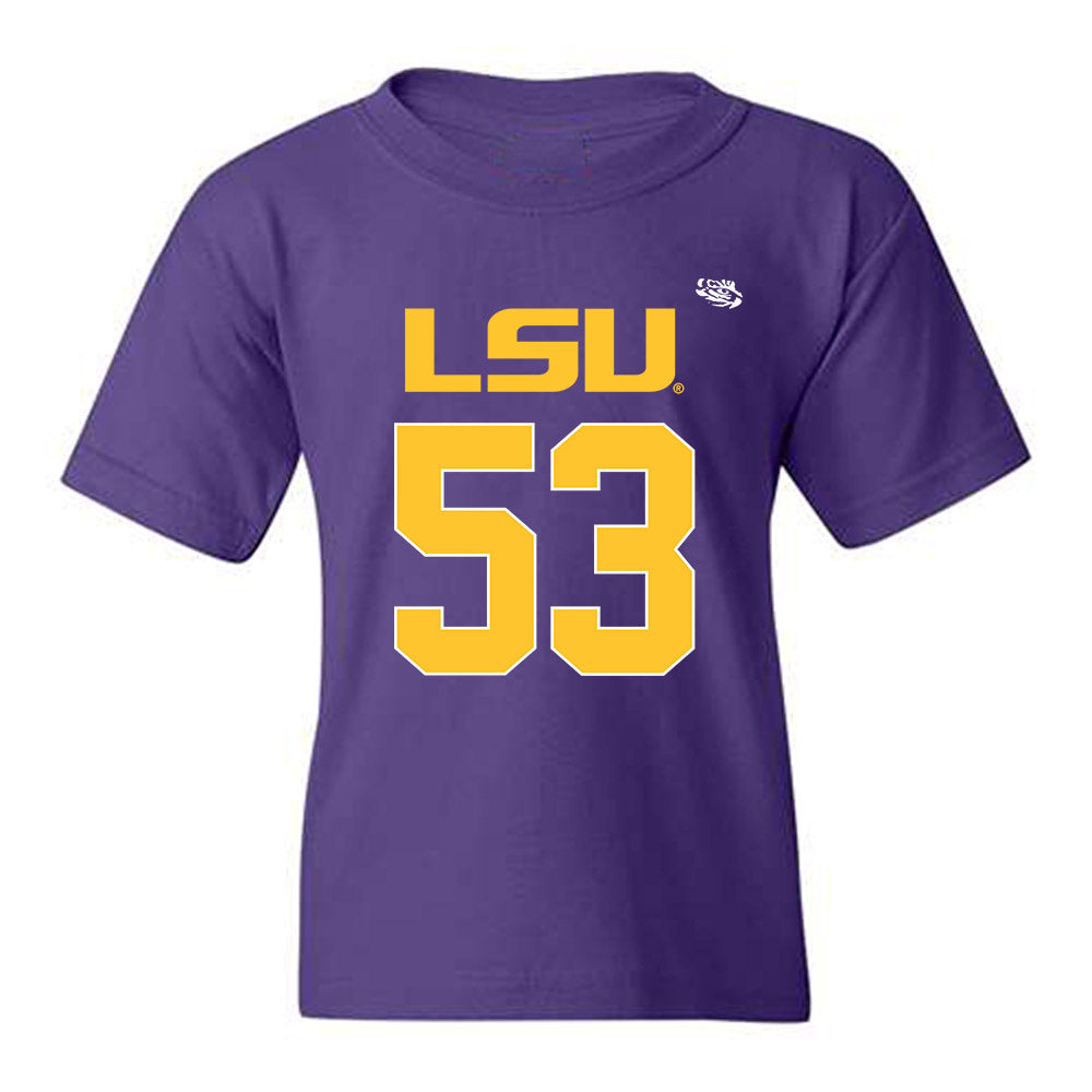 LSU - NCAA Football : Hayes Fuqua - Replica Shersey Youth T-Shirt-0