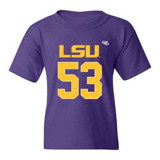 LSU - NCAA Football : Hayes Fuqua - Replica Shersey Youth T-Shirt-0