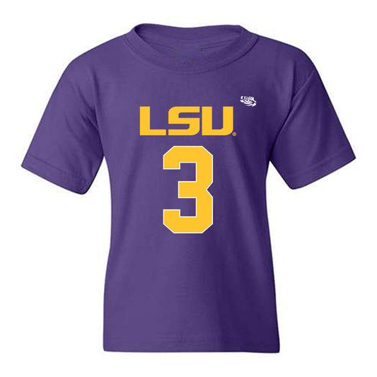 LSU - NCAA Football : DJ Pickett - Replica Shersey Youth T-Shirt-0