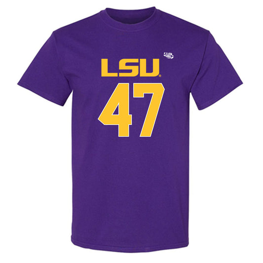 LSU - NCAA Football : JD LaFleur - Replica Shersey T-Shirt-0