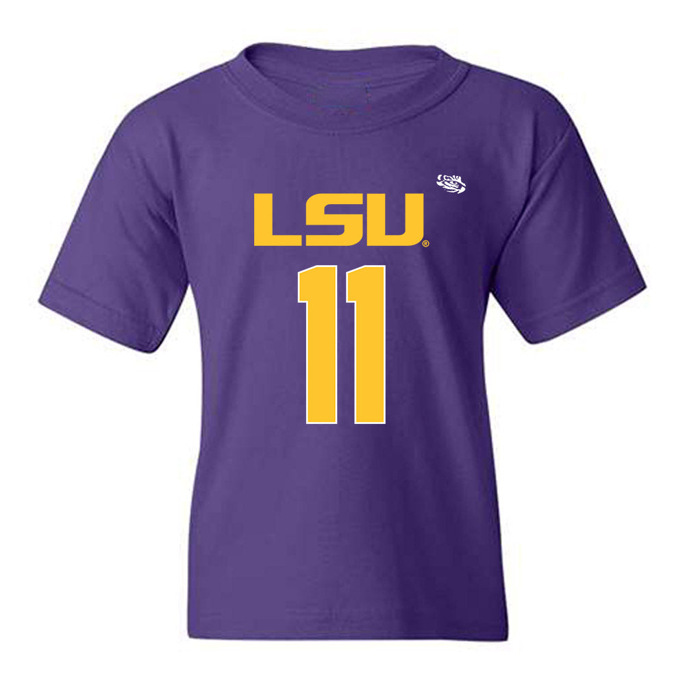 LSU - NCAA Football : Landen Clark - Replica Shersey Youth T-Shirt-0