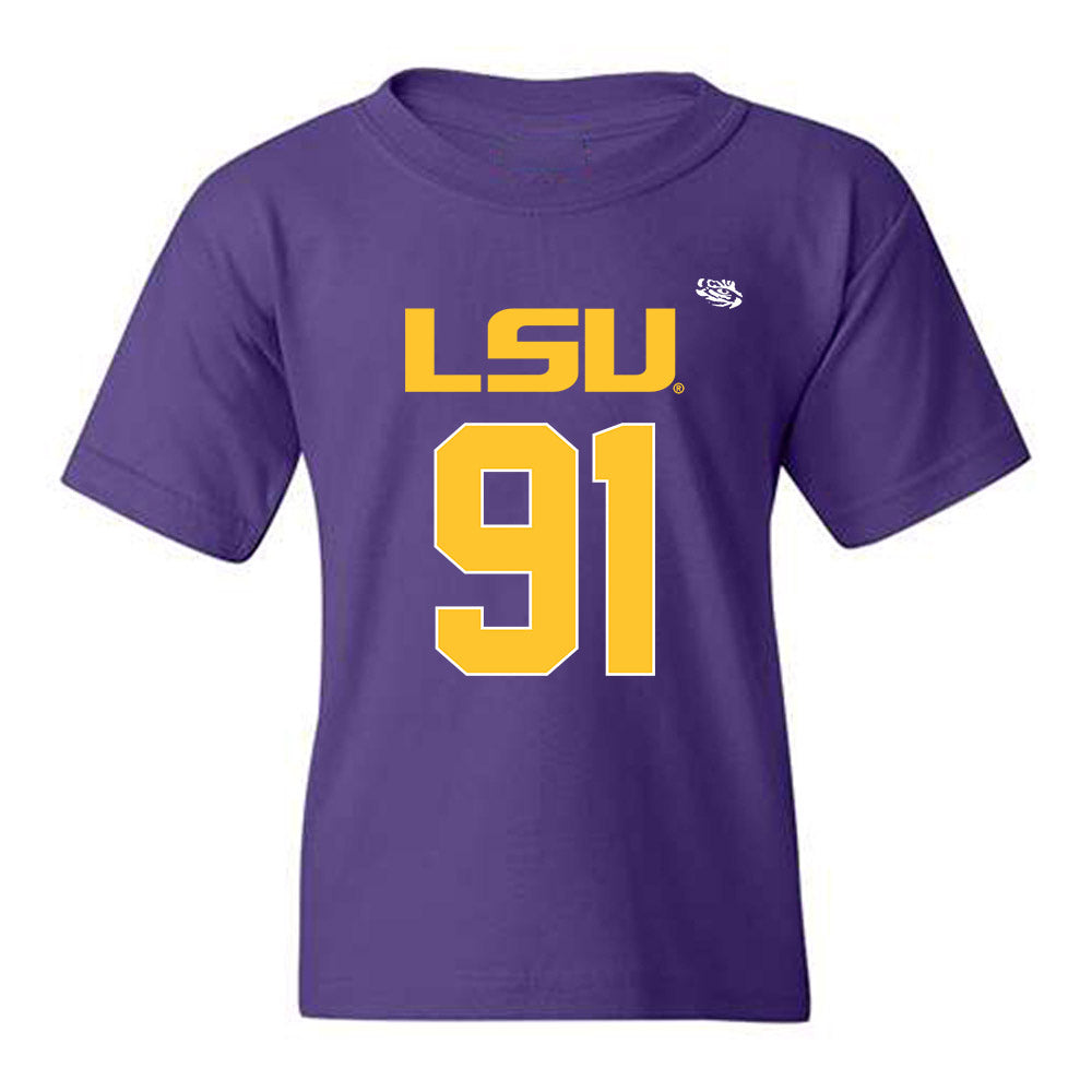 LSU - NCAA Football : Trenton Henderson - Replica Shersey Youth T-Shirt-0