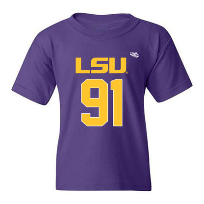 LSU - NCAA Football : Trenton Henderson - Replica Shersey Youth T-Shirt-0