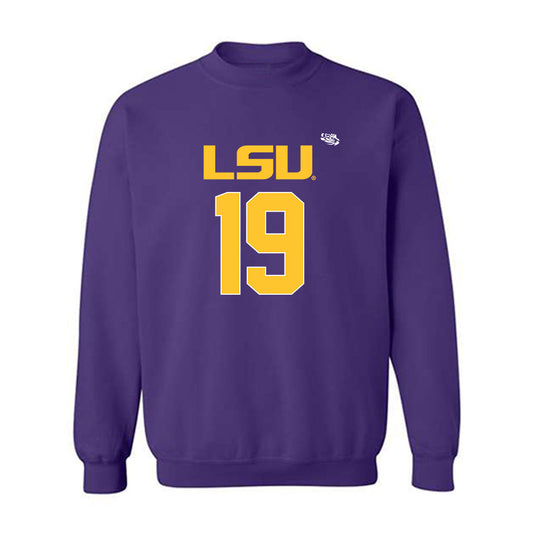LSU - NCAA Football : Gabriel Reliford - Replica Shersey Crewneck Sweatshirt-0