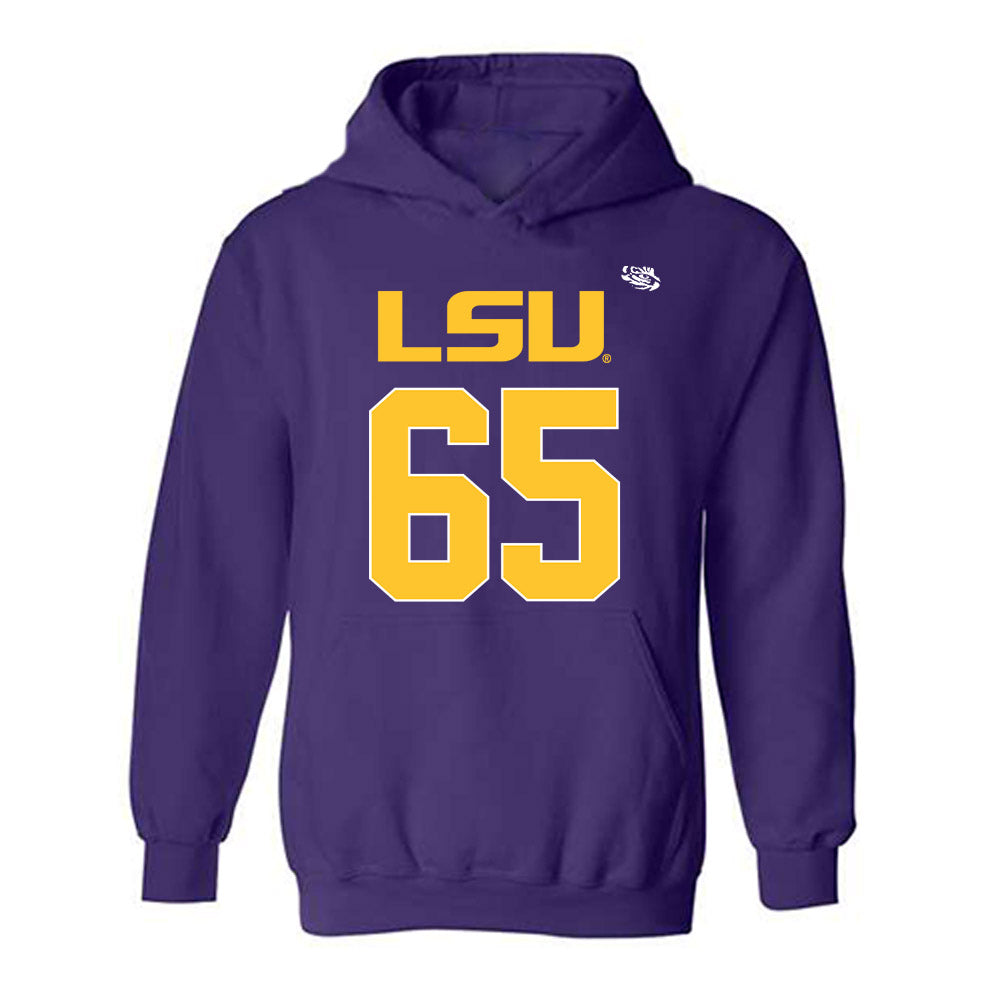 LSU - NCAA Football : Sean Thompkins - Replica Shersey Hooded Sweatshirt-0