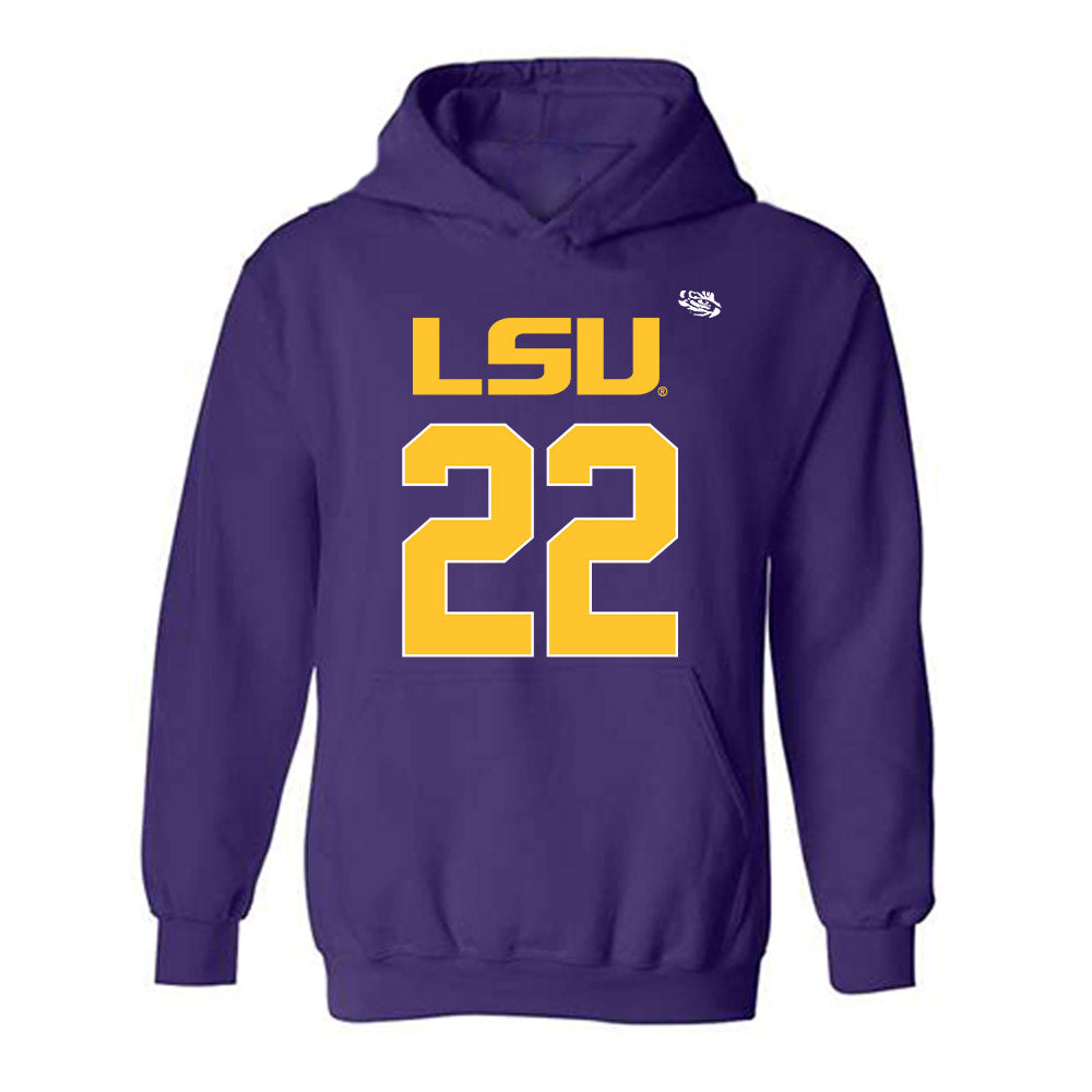 LSU - NCAA Football : Harlem Berry - Replica Shersey Hooded Sweatshirt-0