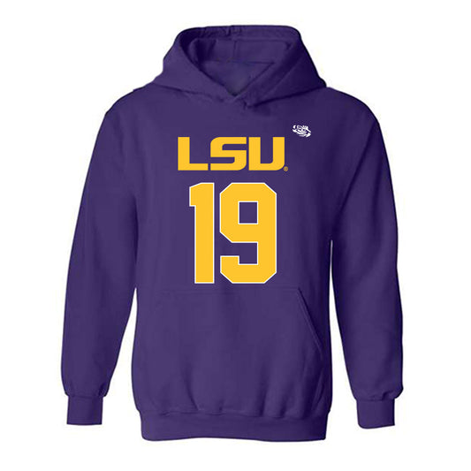 LSU - NCAA Football : Emile Picarella III - Replica Shersey Hooded Sweatshirt-0