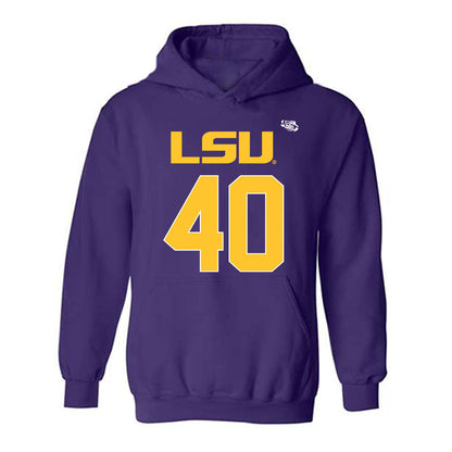 LSU - NCAA Football : Whit Weeks - Replica Shersey Hooded Sweatshirt-0