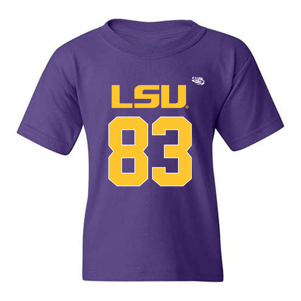 LSU - NCAA Football : Corey Barber Jr. - Replica Shersey Youth T-Shirt-0