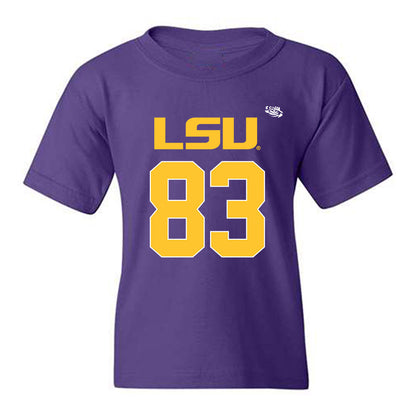 LSU - NCAA Football : Corey Barber Jr. - Replica Shersey Youth T-Shirt-0