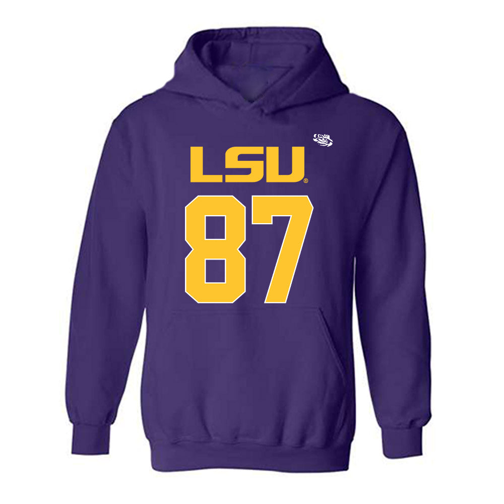LSU - NCAA Football : JC Anderson - Replica Shersey Hooded Sweatshirt-0