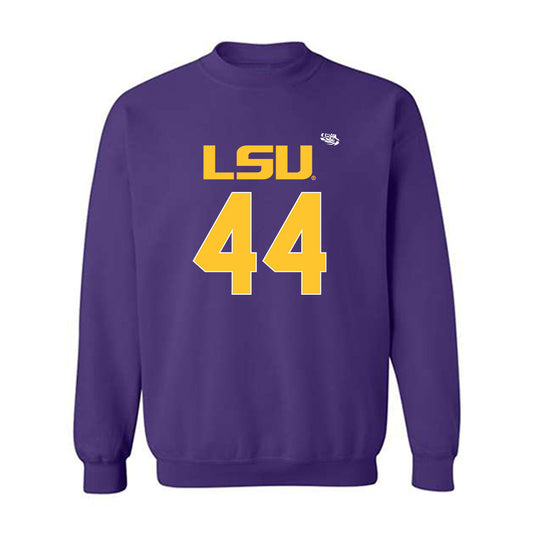LSU - NCAA Football : Zach Grace - Replica Shersey Crewneck Sweatshirt-0