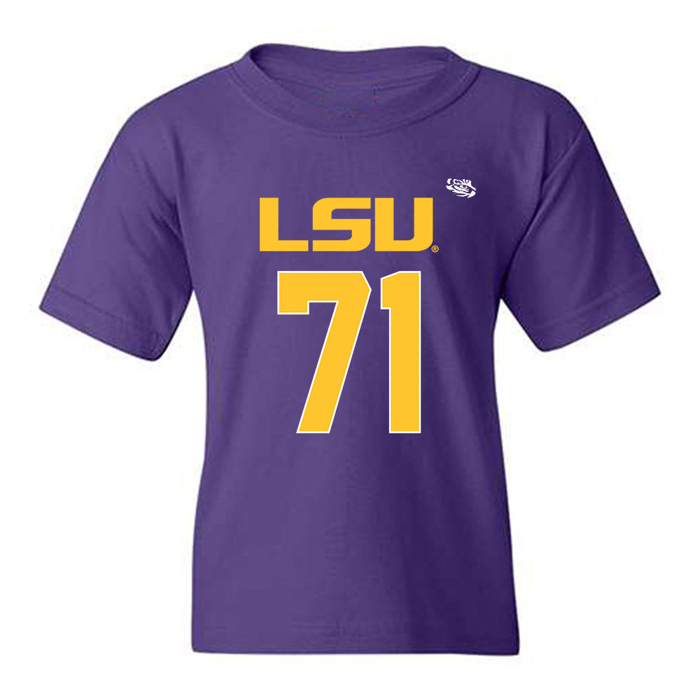 LSU - NCAA Football : Brysten Martinez - Replica Shersey Youth T-Shirt-0