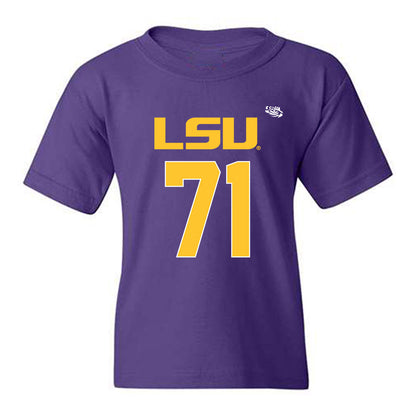 LSU - NCAA Football : Brysten Martinez - Replica Shersey Youth T-Shirt-0