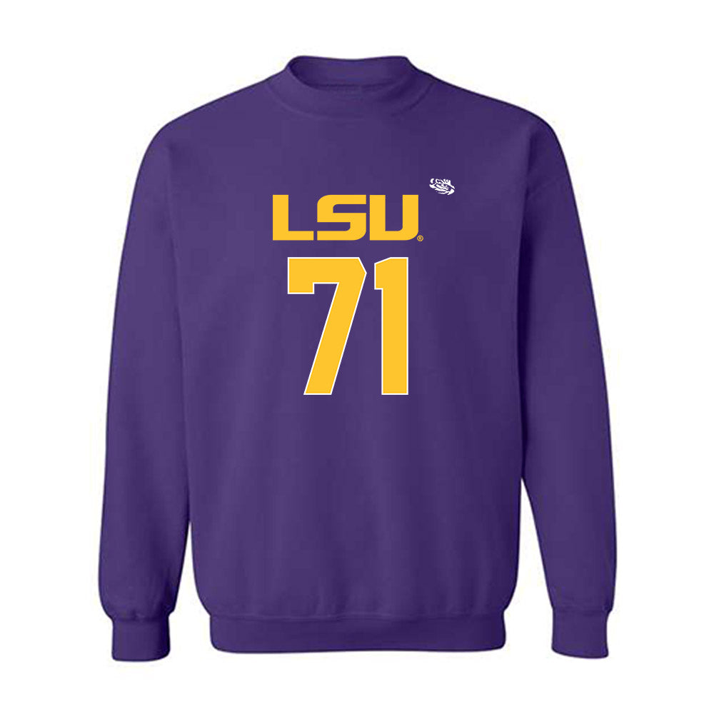 LSU - NCAA Football : Brysten Martinez - Replica Shersey Crewneck Sweatshirt-0