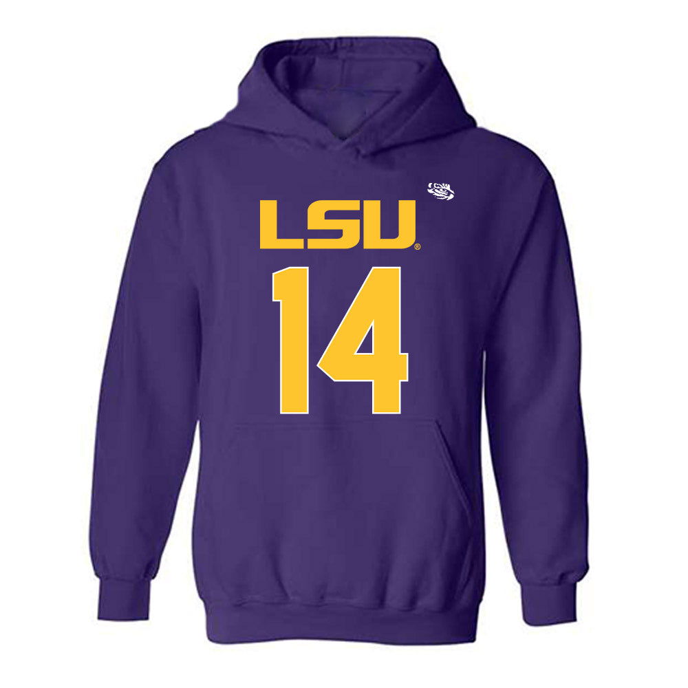LSU - NCAA Football : Trey'Dez Green - Replica Shersey Hooded Sweatshirt-0