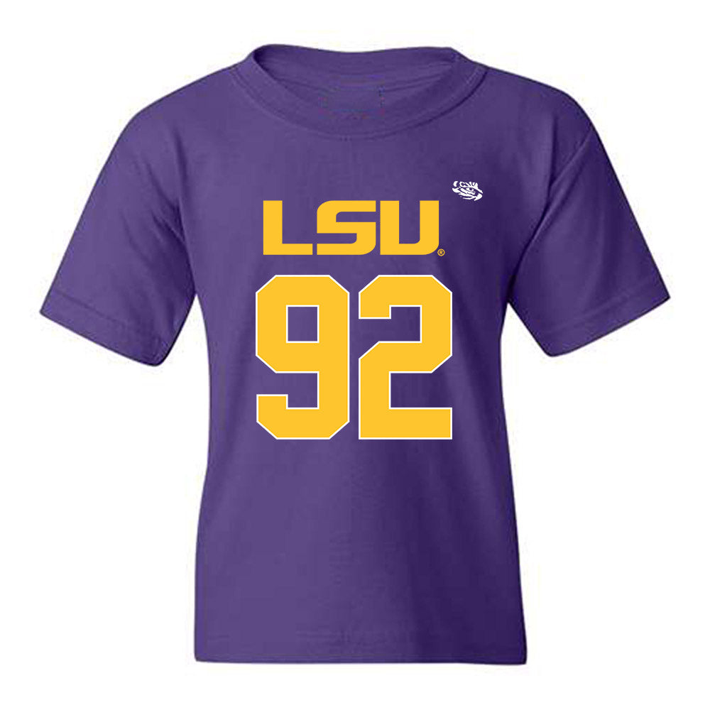 LSU - NCAA Football : Brandon Brown - Replica Shersey Youth T-Shirt-0