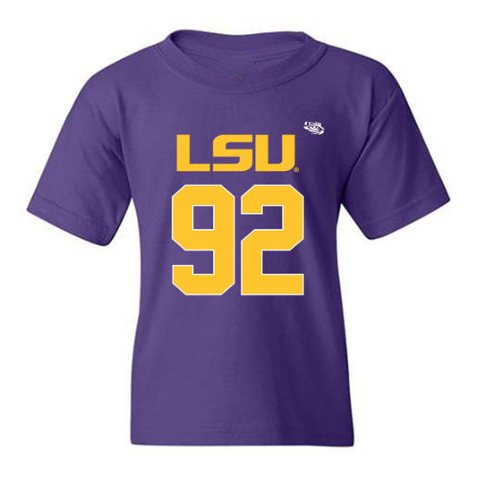 LSU - NCAA Football : Brandon Brown - Replica Shersey Youth T-Shirt-0