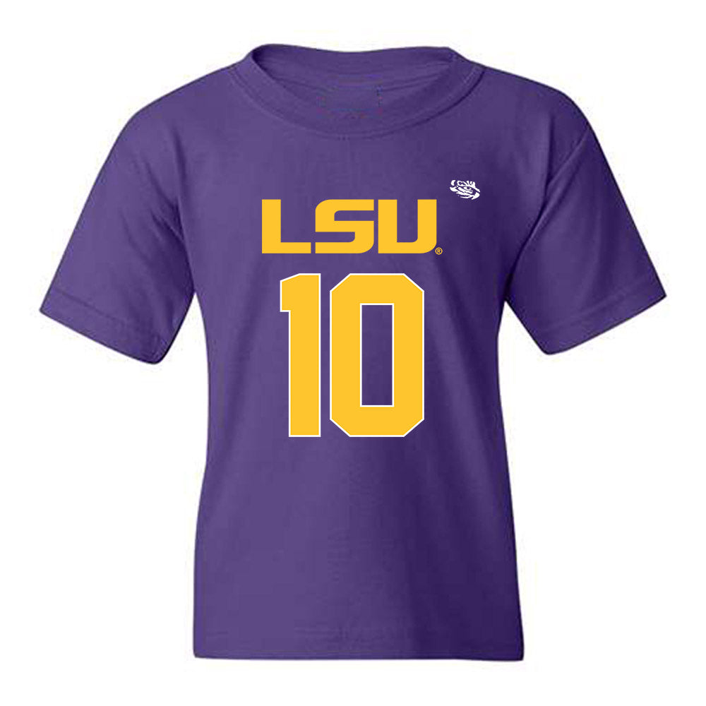 LSU - NCAA Football : Sam Leavitt - Replica Shersey Youth T-Shirt-0