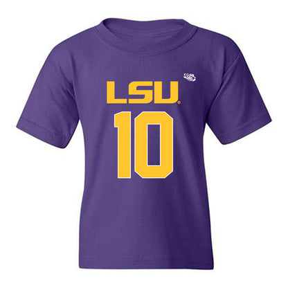 LSU - NCAA Football : Sam Leavitt - Replica Shersey Youth T-Shirt-0