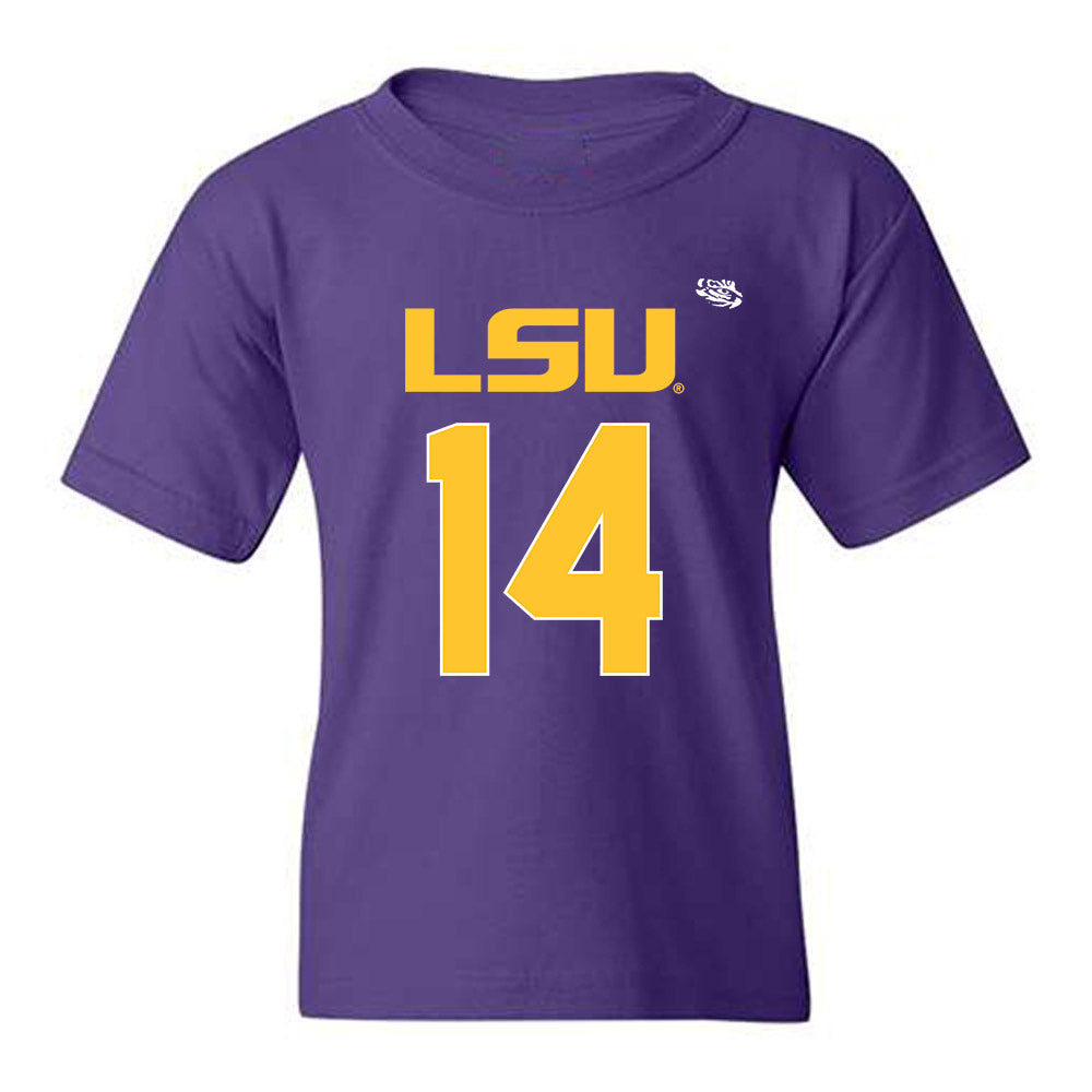 LSU - NCAA Football : Christopher "CJ" Jackson - Replica Shersey Youth T-Shirt-0