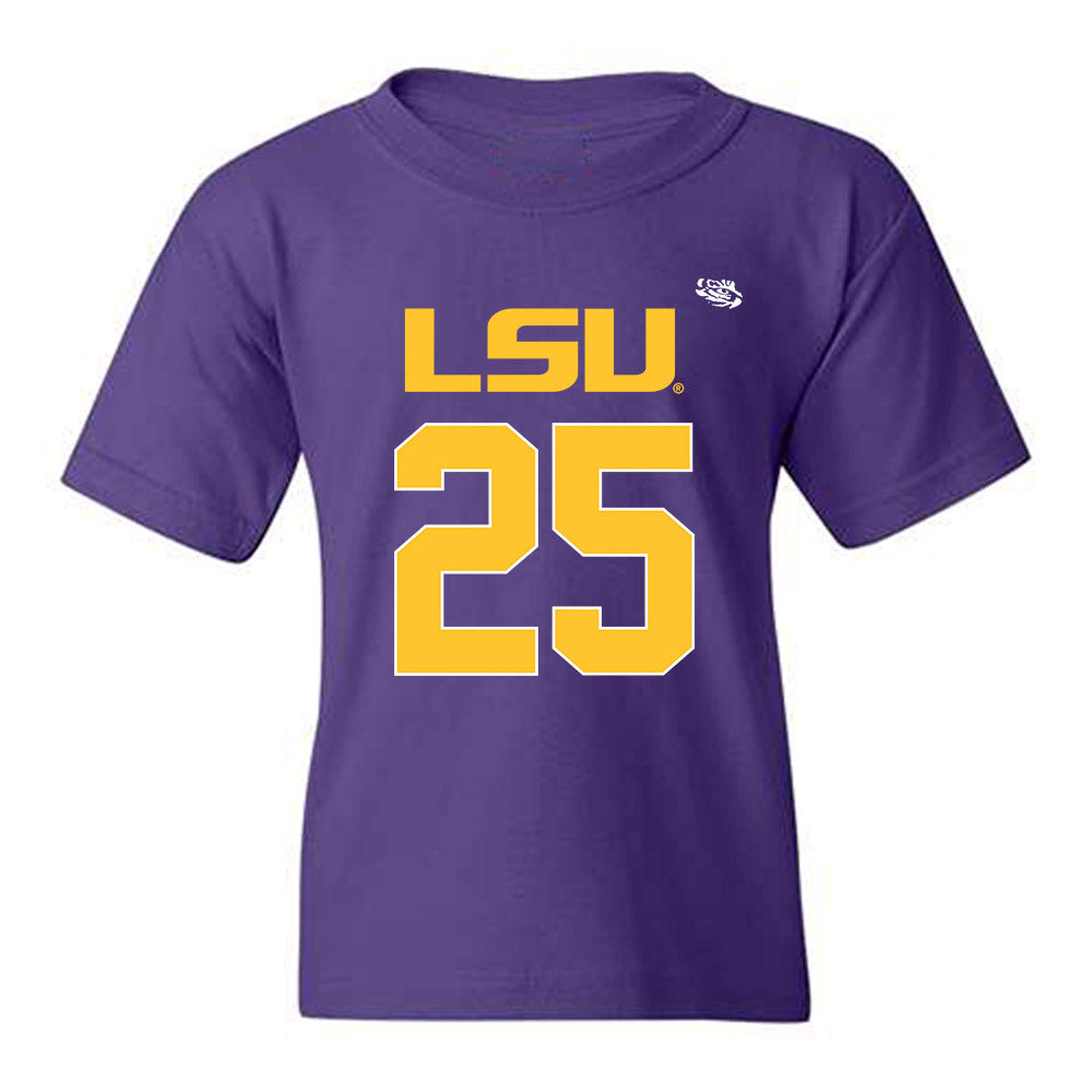 LSU - NCAA Football : Aiden Hall - Replica Shersey Youth T-Shirt-0