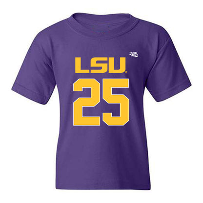 LSU - NCAA Football : Aiden Hall - Replica Shersey Youth T-Shirt-0