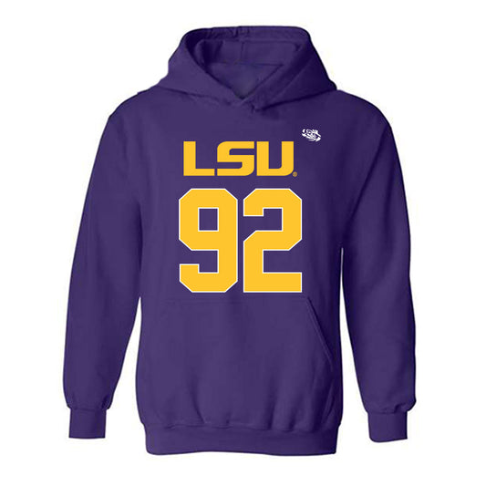 LSU - NCAA Football : Brandon Brown - Replica Shersey Hooded Sweatshirt-0