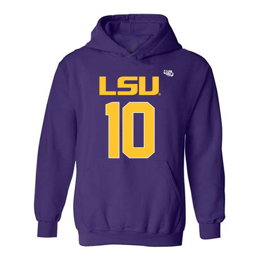LSU - NCAA Football : Dashawn Spears - Replica Shersey Hooded Sweatshirt-0