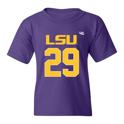 LSU - NCAA Football : Caden Durham - Replica Shersey Youth T-Shirt-0