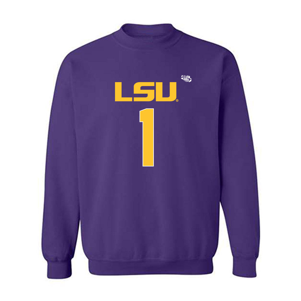 LSU - NCAA Football : Princewill Umanmielen - Replica Shersey Crewneck Sweatshirt-0