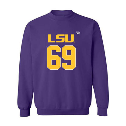 LSU - NCAA Football : Darrin Strey - Replica Shersey Crewneck Sweatshirt-0