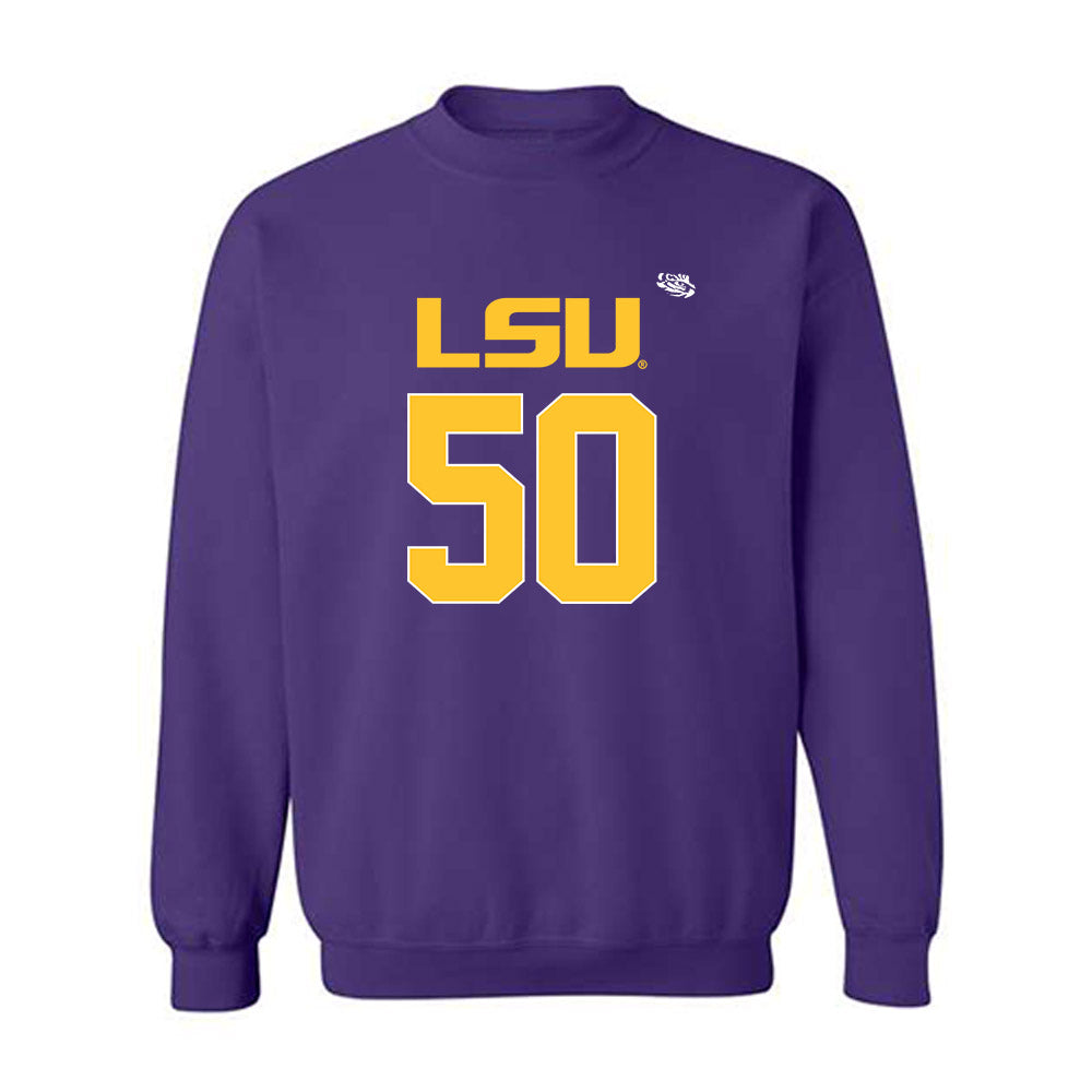 LSU - NCAA Football : William Satterwhite II - Replica Shersey Crewneck Sweatshirt-0
