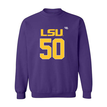 LSU - NCAA Football : William Satterwhite II - Replica Shersey Crewneck Sweatshirt-0