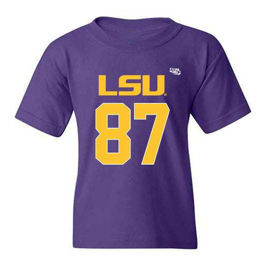 LSU - NCAA Football : JC Anderson - Replica Shersey Youth T-Shirt-0