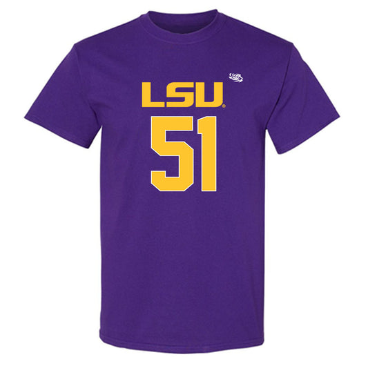 LSU - NCAA Football : Ryan Miret - Replica Shersey T-Shirt-0