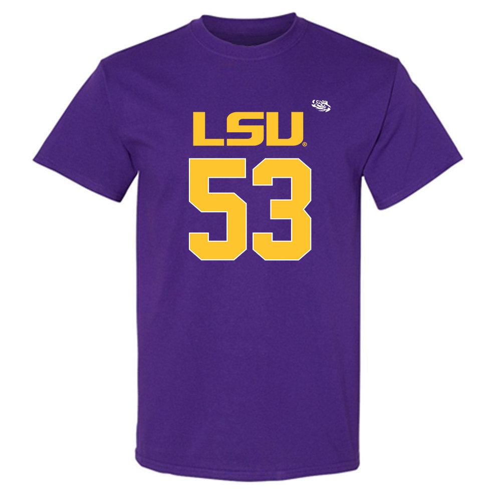LSU - NCAA Football : Hayes Fuqua - Replica Shersey T-Shirt-0