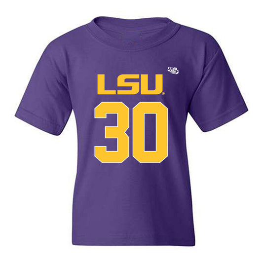 LSU - NCAA Football : Charles Ross II - Replica Shersey Youth T-Shirt-0