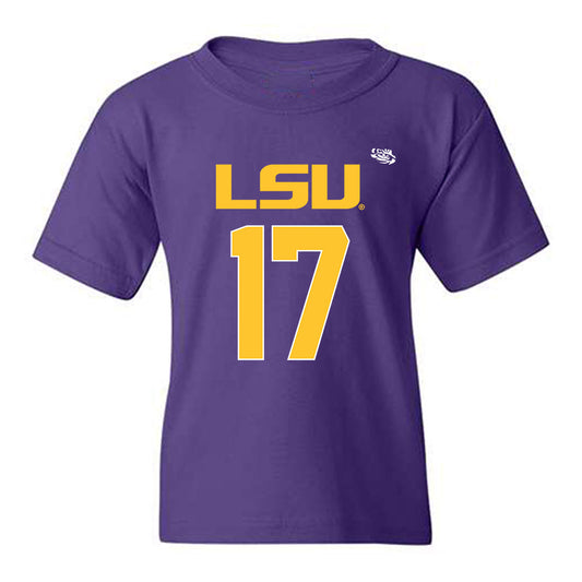 LSU - NCAA Football : Damien Shanklin - Replica Shersey Youth T-Shirt-0