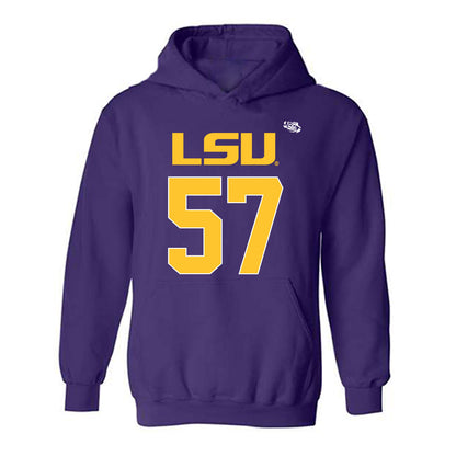 LSU - NCAA Football : Jakolby Jones - Replica Shersey Hooded Sweatshirt-0