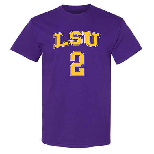 LSU - NCAA Men's Basketball : Jalen Reece - Replica Shersey T-Shirt-0