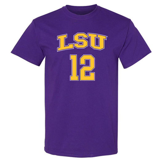 LSU - NCAA Men's Basketball : RJ Luis Jr. - Replica Shersey T-Shirt-0