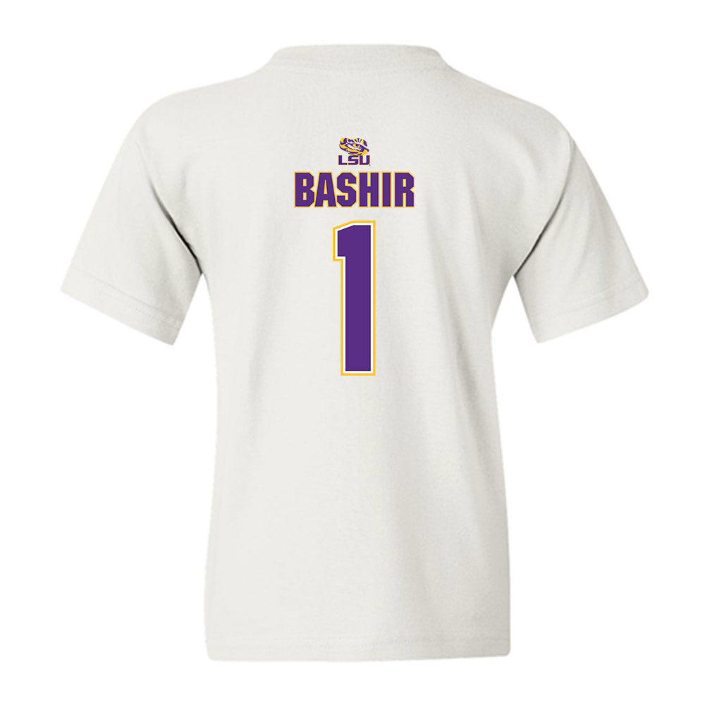 LSU - NCAA Men's Basketball : Abdi Bashir - Replica Shersey Youth T-Shirt-1
