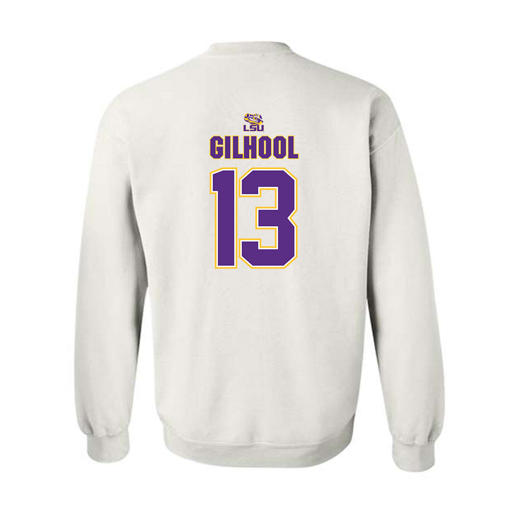 LSU - NCAA Men's Basketball : Matthew Gilhool - Replica Shersey Crewneck Sweatshirt-1