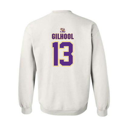 LSU - NCAA Men's Basketball : Matthew Gilhool - Replica Shersey Crewneck Sweatshirt-1