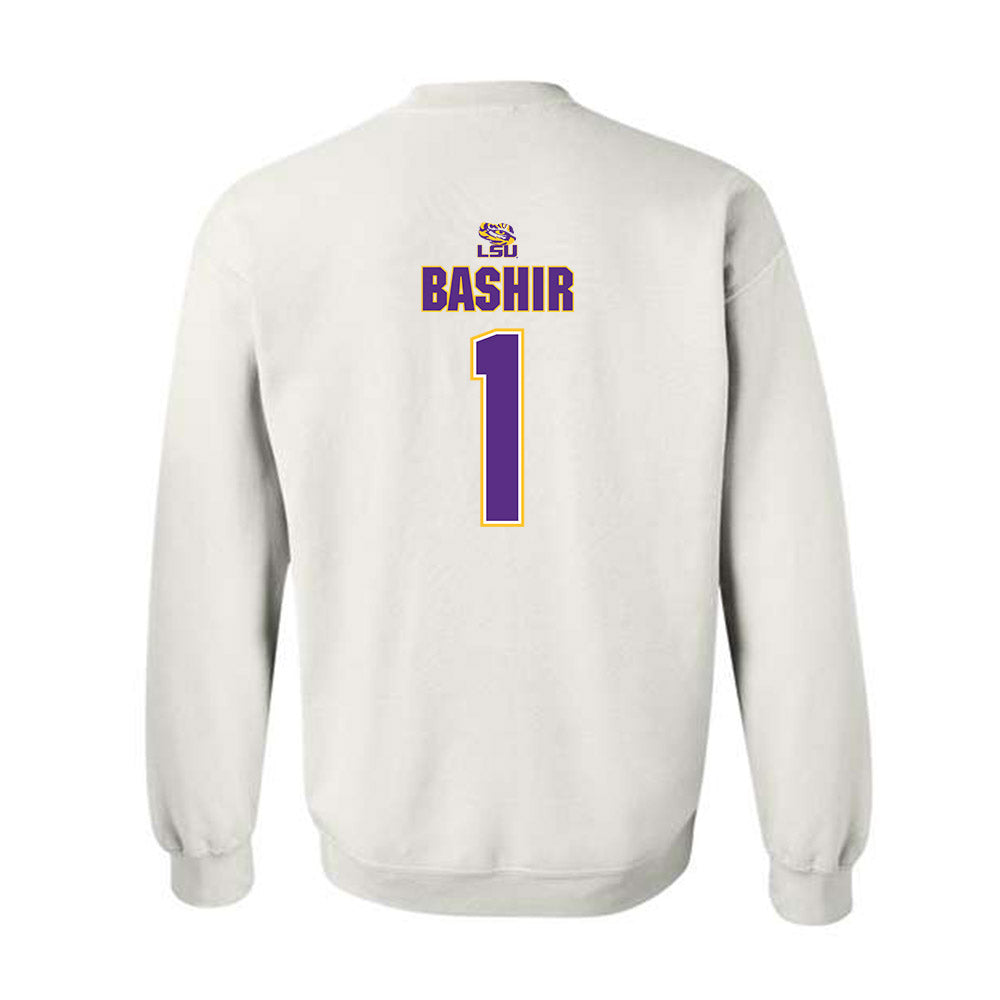 LSU - NCAA Men's Basketball : Abdi Bashir - Replica Shersey Crewneck Sweatshirt-1