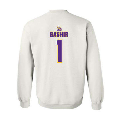 LSU - NCAA Men's Basketball : Abdi Bashir - Replica Shersey Crewneck Sweatshirt-1