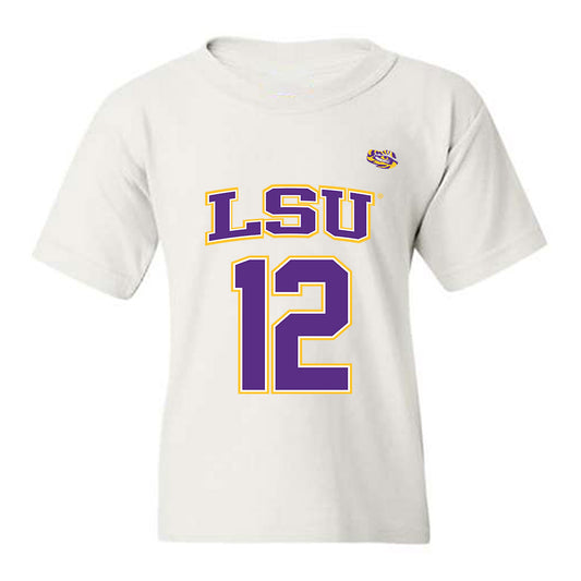 LSU - NCAA Men's Basketball : RJ Luis Jr. - Replica Shersey Youth T-Shirt-0