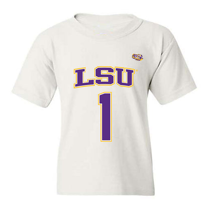 LSU - NCAA Men's Basketball : Abdi Bashir - Replica Shersey Youth T-Shirt-0