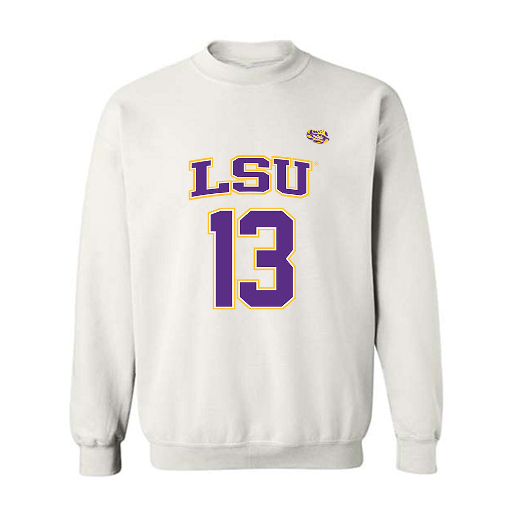 LSU - NCAA Men's Basketball : Matthew Gilhool - Replica Shersey Crewneck Sweatshirt-0